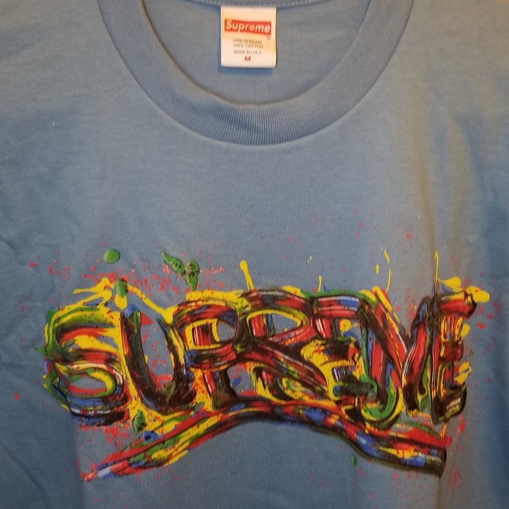 Supreme paint tshirt Medium 100% authentic